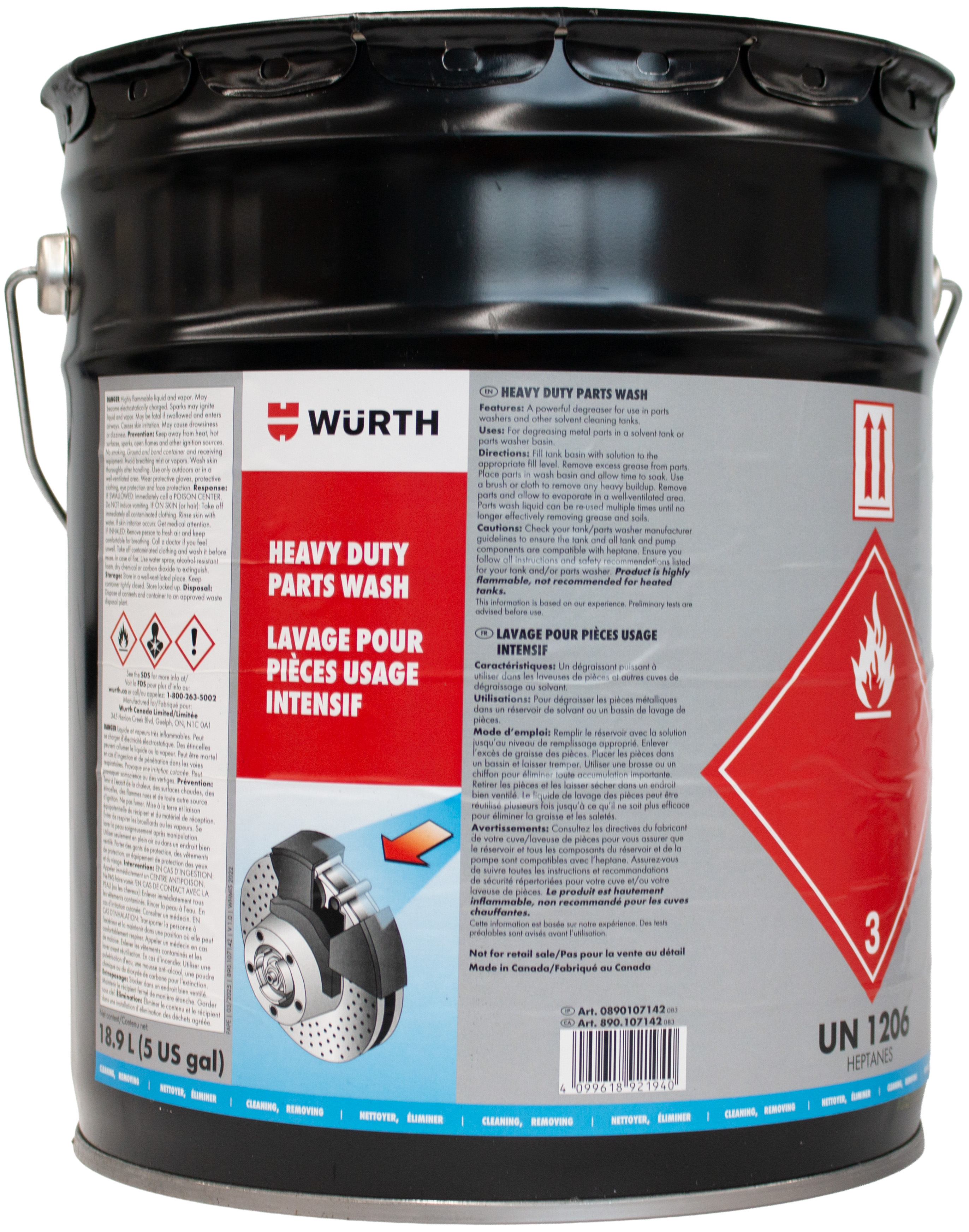 HEAVY DUTY PARTS WASH 18.9 L 